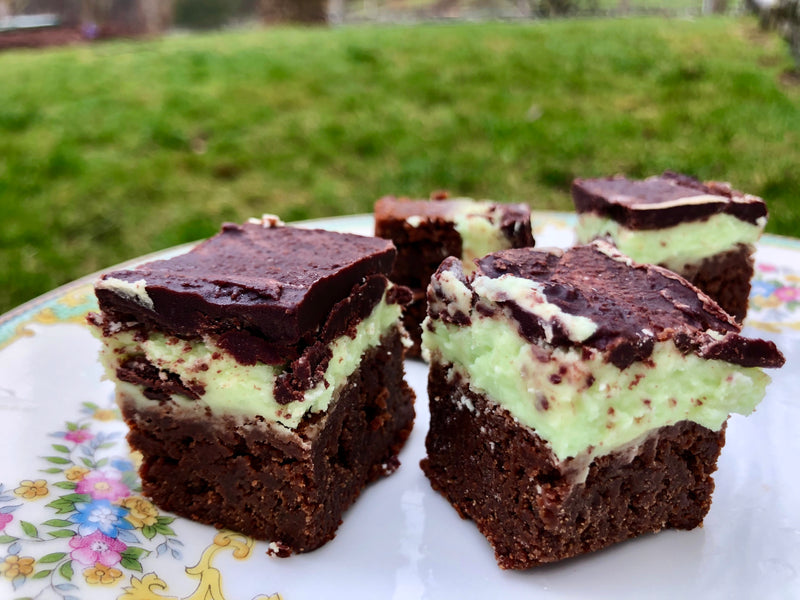 Double Chocolate Mint Brownie Bites!
