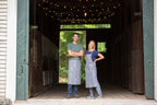 Goodnow Farms Cofounders Tom and Monica at the Goodnow Farms Chocolate Factory in Sudbury, Massachusetts