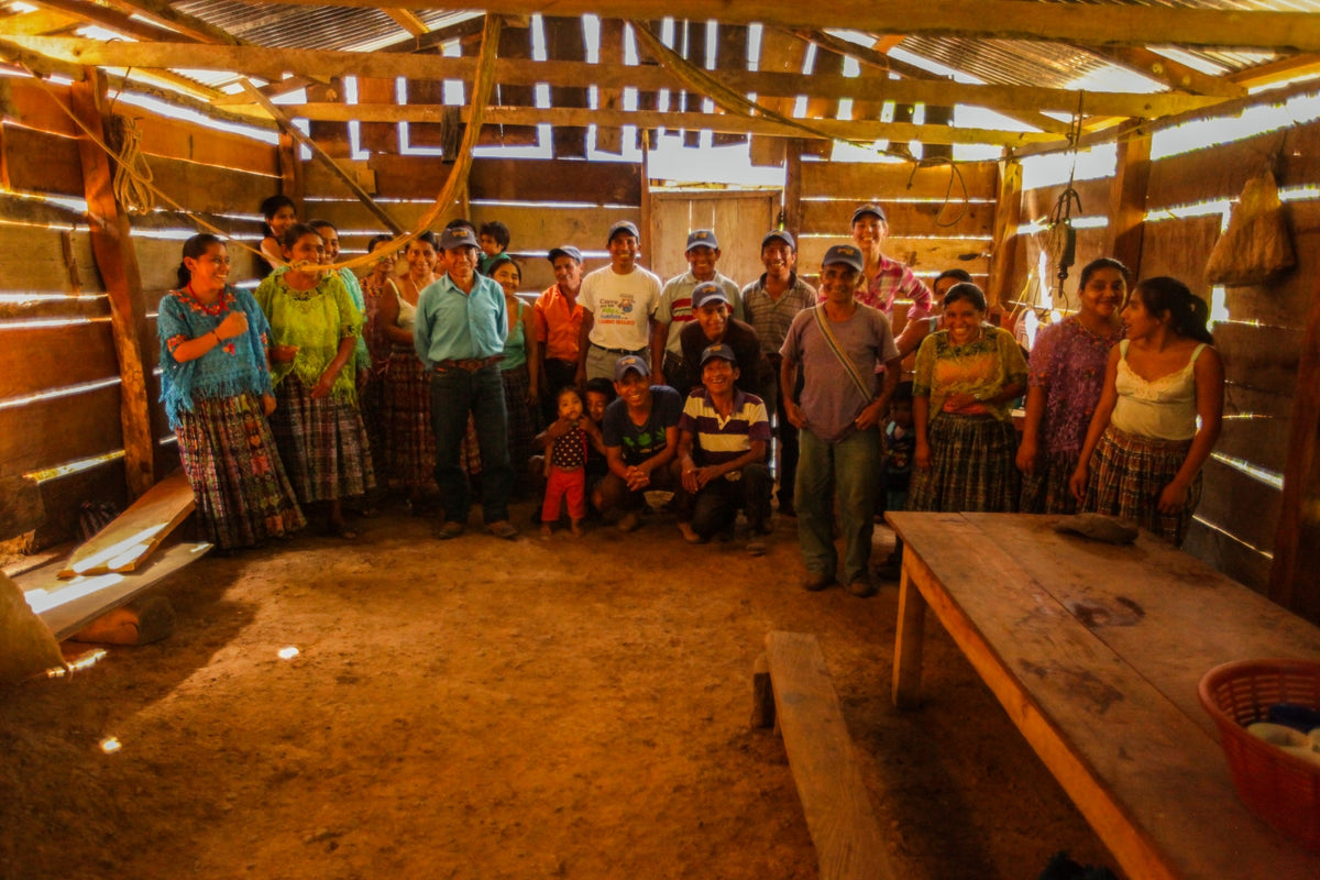 Monica with the some of the villagers in Don Marcos’ home.